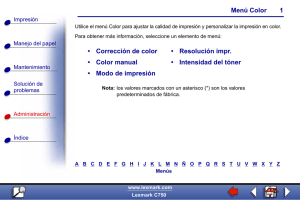 Menú Color