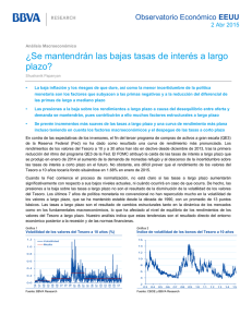 ¿Se mantendrán las bajas tasas de interés a largo plazo?