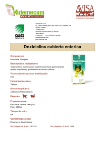 Doxiciclina cubierta enterica