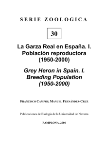 La Garza Real en España. I. Población reproductora (1950