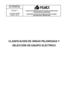 Areas Peligrosas NRF-036-PEMEX-2003