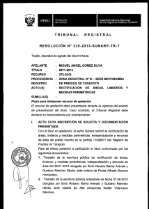 TRIBUNAL REGISTRAL RESOLUCIÓN N° 335-2013-SUNARP-TR-T
