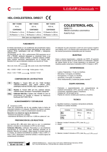 colesterol-hdl - LINEAR CHEMICALS