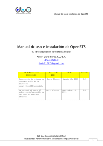 Manual de uso e instalación de OpenBTS