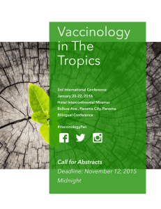 Vaccinology in The Tropics