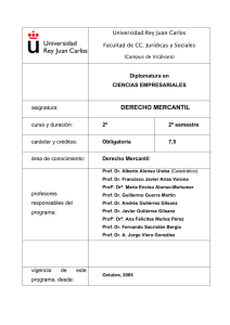 Derecho Mercantil - Universidad Rey Juan Carlos