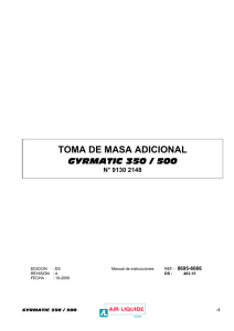 TOMA DE MASA ADICIONAL GYRMATIC 350 / 500