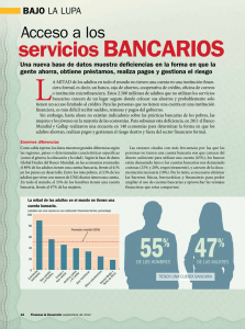 Acceso a los servicios bancarios • Finanzas y Desarrollo
