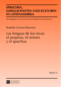 Las lenguas de los incas: el puquina, el aimara y el quechua