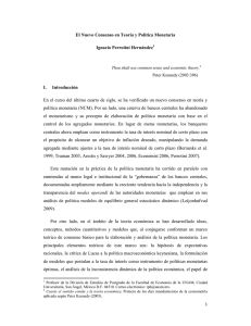 El Nuevo Consenso en Teoría y Política Monetaria - TMyPF-UNAM