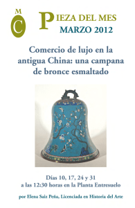 MARZO. Comercio de lujo en la antigua China