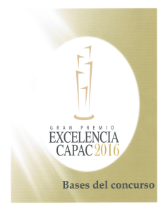 Bases de Gran Premio de Excelencia CAPAC 2016
