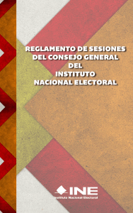 reglamento de sesiones del consejo general del - Inicio