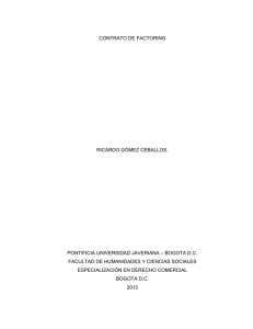 contrato de factoring - Repositorio Institucional