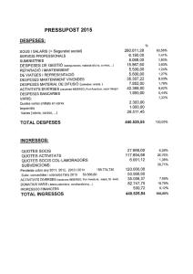 Memoria economica 2014 - Associació Down Lleida