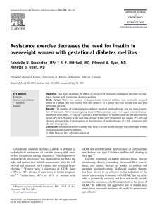 Resistance exercise decreases the need for insulin in