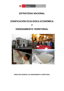 Estrategia Nacional de Zonificación Ecológica Económica.