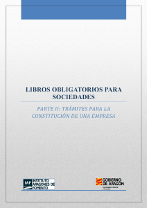 Page 1 LIBROS OBLICATORIOS PARA SOCIEDADES PARTE II