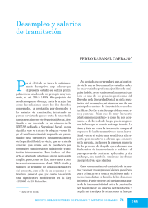 Desempleo y salarios de tramitación