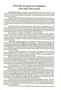 Reciclaje de agua en el desierto más árido del mundo