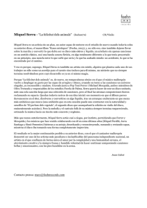 Miquel Serra - “La felicitat dels animals" (foehn070) Contacto prensa