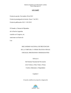 LEY 26.827 Fecha de sanción: Noviembre 28 de 2012 Fecha de