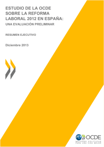 estudio de la ocde sobre la reforma laboral 2012 en españa