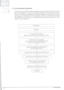 Los proyectos comunes - centro de documentación del programa