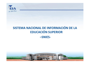 Sistema nacional de información de la educación superior