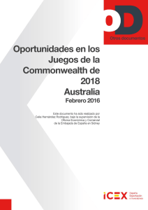 Oportunidades Juegos Commonwealth 2018 PDF