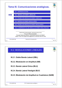 III.2. Modulaciones lineales - Universidad Autónoma de Madrid
