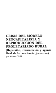 crisis del modelo neocapitalista y reproduccion del proletariado rural