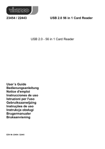 23454 / 22443 USB 2.0 56 in 1 Card Reader USB 2.0