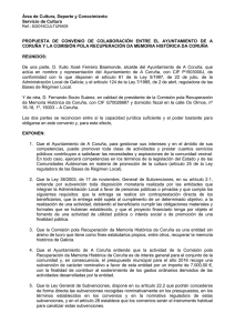 PROPUESTA CONVENIO COMISIÓN POLA RECUPERACIÓN DA