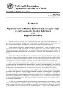 Anuncio - World Health Organization