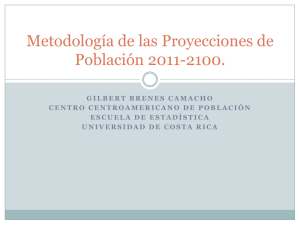 Metodología de las Proyecciones de Población 2011-2100.