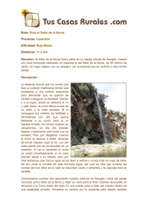 Ruta el Salto de la Novia Provincia: Castellón Dificultad: Baja