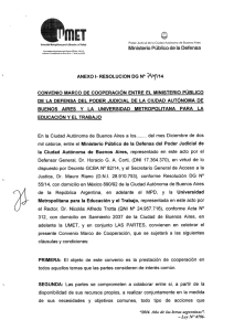 Anexo resolución DG 749-14 Convenio de cooperación con