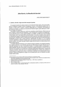 John Rawls y la ﬁlosoﬁa del derecho