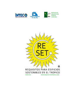 RESET - Requisitos para Edificaciones Sostenibles en el Trópico