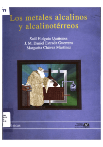 Los metales alcalinos y alcalinotérreos / Saúl Holguín