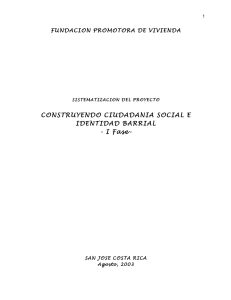 CONSTRUYENDO CIUDADANIA SOCIAL E IDENTIDAD