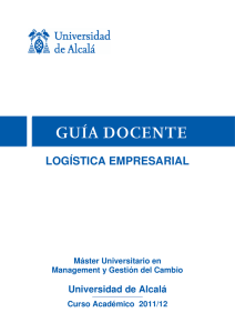 logística empresarial - Universidad de Alcalá