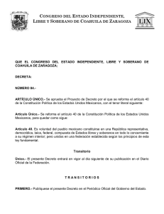 Decreto 084-12 - Congreso del Estado de Coahuila