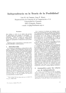 Independencia en la Teoría de la Posibilidad