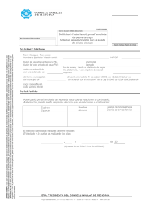 Model d`autorització per a amollada de peces de caça (pdf amb