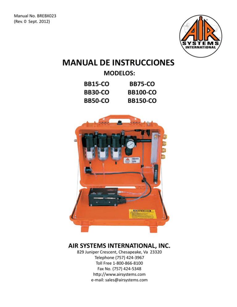 AIR SYSTEMS INTERNATIONAL Kit filtro di ricambio BB50-FK