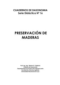Preservación de maderas - Universidad Nacional de Cuyo