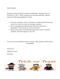 Dear Parents, Students will be allowed to observe Halloween