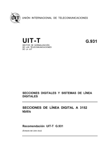 UIT-T Rec. G.931 (11/88) Secciones de línea digital a 3152 kbit/s